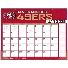 TURNER SPORTS San Francisco 49Ers 2025 22x17 Desk Calendar (25998061551)