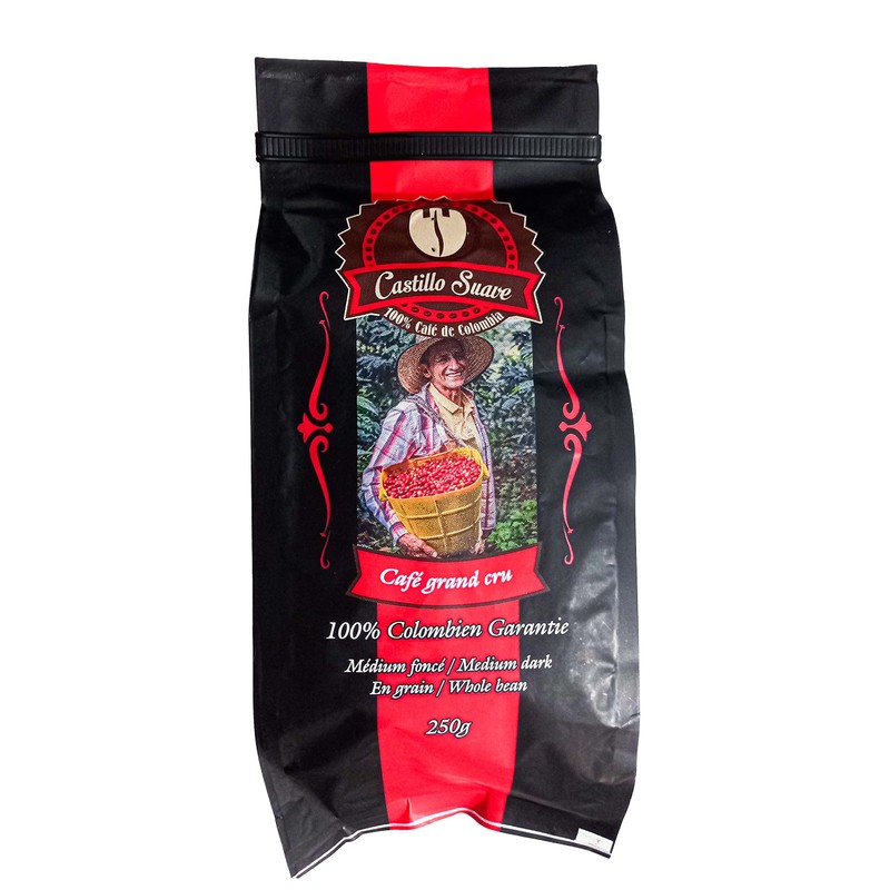 Café Colombien Castillo suave, 100% Arabica, Grand Cru, Medium Roast,