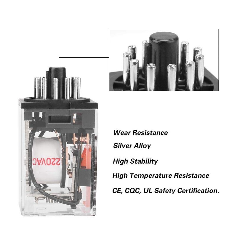 MK3P-I Electromagnetic Electric Relay 11 Pin Electric General Purpose Relay