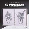 Quill, Premium Visual Art Diary A4, 125gsm Cartridge Paper, 120