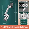 ELESULTRA 1440° Swivel Sink Faucet Extender - Universal Kitchen Sprayer,