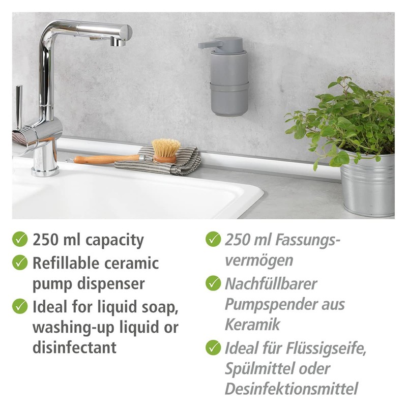 Woya Wall Soap Dispenser, Grey