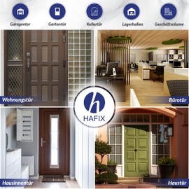 HAFIX® Lock Cylinder, Knob Cylinder K30/30 mm, Keyed Alike Profile Cylinder for Door Lock, 3 Keys, Brass Cylinder for More Security, 30/30 mm, Knob Lock, Door Cylinder, Security Cylinder