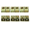 Ericotry 12 Pieces Metal Half Moon Nut Bed Washer Furniture