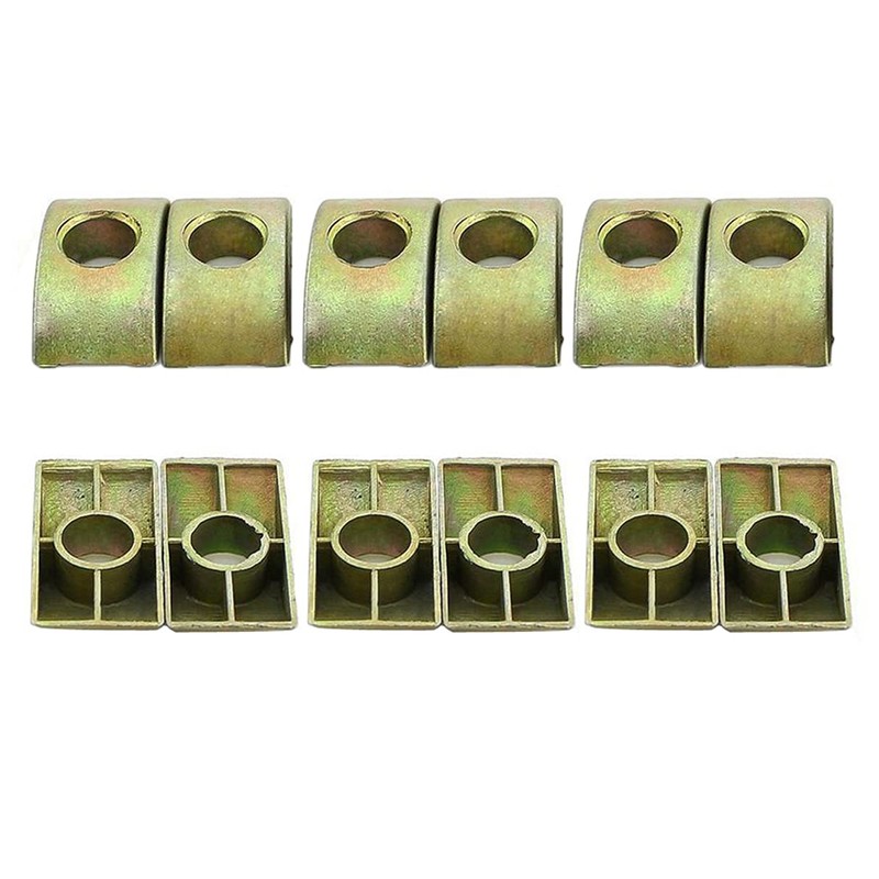 Ericotry 12 Pieces Metal Half Moon Nut Bed Washer Furniture