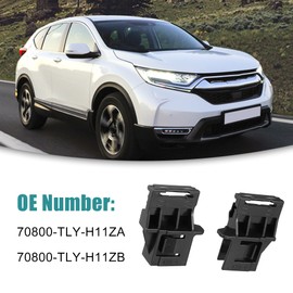 ACROPIX Sun Visor Clip Fit for Honda CR-V - Pack of 2 Black