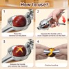PJLJY Stainless Chestnut Cutter Tool with 2 Finger Protectors and