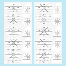 Golf Impact Tape Set (10 Sheets) – White Swing Training Aid for Accurate Shot Analysis – Golf Impact Stickers, Labels & Face Tape – Improve Swing Accuracy