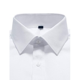 Alimens & Gentle French Cuff Regular Fit Dress Shirts (Cufflink Included) White