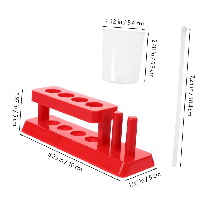 NOLITOY Stem Science Learning Test Tube Kit with Rack and