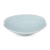 Hakusan Toki Toki Shallow Bowl, Small, Blue-white Glaze, Approx. φ4.9
