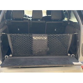 Envelope Style Automotive Elastic Trunk Mesh Cargo Net - Accessories for Land Rover Discovery 2017-2023 - Premium Trunk Organizers and Storage - Luggage Nets for SUV - Best Car Organizer