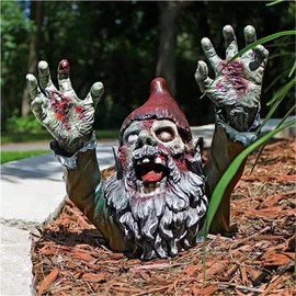 SDASF ZWFDC Resin Zombie Gnomes, Gnomes Garden Decor, for Garden Sculptures & Statues Outdoor Decorations for Patio Walking Dead Gnome Zombie Gnome- 4.13inch