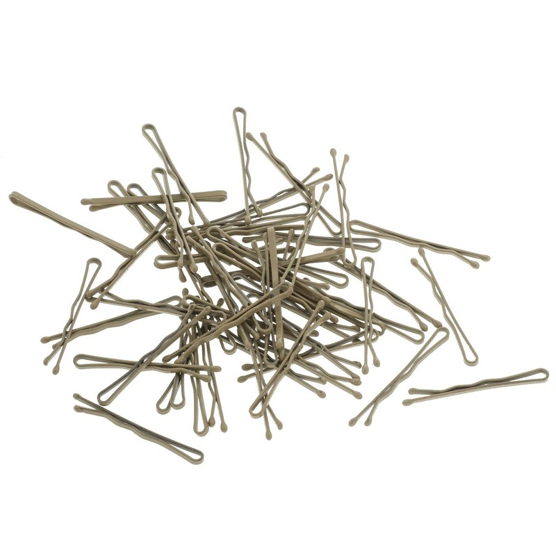 HAARallerliebst 50 Mini Hair Clips Bobby Pins Short Beige for