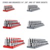 OEMTOOLS 22413 6 Piece SAE and Metric Socket Tray Set,