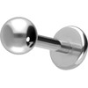 PIERCINGLINE Titanium Labret with Push Fit Ball Piercing Ear Helix