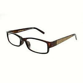 Glasses, Foster Grant NS1116 Derick BRN +2.00 Men's Reading Glasses with Case, Sold as Each