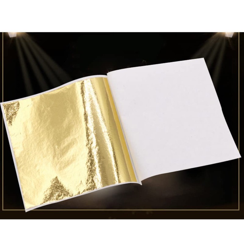 SEWACC Shiny Foil Craft Decoration 50pcs Nail Foil 8x8.5cm Leaf