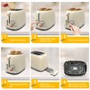 Toaster 2 slice, KitchMix Retro Stainless Steel Toaster with 6