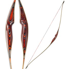 KAINOKAI 58" Laminated Recurve Bow,Amercian Hunting Bow Archery Bow 20-60lbs (50LBS, Left Hand)