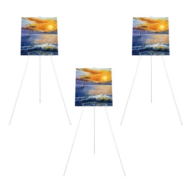 ACXFOND 3PCS Display Artist Easel Stand, 65.7 Inch White Easel