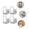 Ciieeo 4Pcs Wall Mounted Pot Lid Rack Kitchen Organizer for