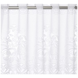 Elbersdrucke White Bistro Curtain, Polyester, 60 x 160 cm, 1129