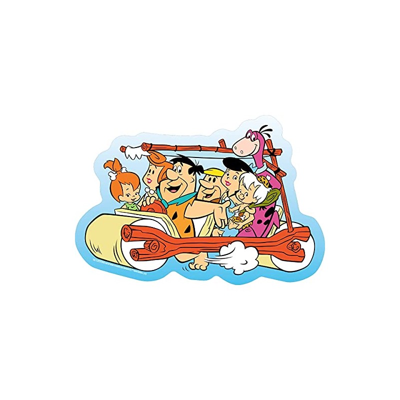 Licenses Products Hanna Barbera Flintstones Car Sticker