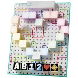 ZLWENA Magnetic Light-Up Building Blocks Set - Magnetic Geometric Building Blocks for Kids, STEM Educational Toys Montessori Sensory Magnet Toys for Toddlers, Gifts for 3 4 5 6 Years Old Girls Boys