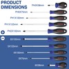 WORKPRO 10-Piece Magnetic Screwdriver Set with Pouch, Phillips, Slotted, Flat