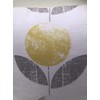 1 x Scandinavian Flower Ochre Yellow Grey Natural Cushion Cover