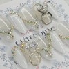 Marriage Glam Handmade Nail Tips - Oval S / 메리지