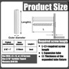 Lineshading 200 Pcs Expanding Plastic Screw Anchors 3/16" Hole White