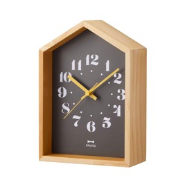 BRUNO BCW042-BK Clock Wall Hanging Table Clock, Stylish, Continuous Second Hand, Housewarming Gift, Popular, Black, Bruno, Woodhouse Clock, Father's Day, Gift, Gift