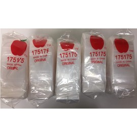 5,000 1.75x1.75 2mil Apple Brand Clear Resealable Bags 1.75 1.75" X 5000 175175 Baggies