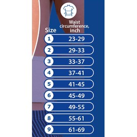 Umbilical Ventral Belt Hernia Reduction Binder With Navel Pad, Abdominal Support for men and women. Hernia support comfort band and bandage. (#6 for Waist Circumference: 45-49 inch(115-125 cm))