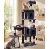 LIKISAK 68 Inch Heavy Duty Cat Tree Tower for Indoor