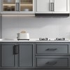 Goldenwarm 1 Pack Black Square Bar Cabinet Pull Drawer Handle