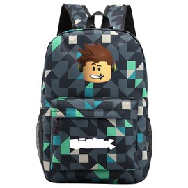 Driflo 18 Inch Roblx Backpack, Roblx Kids Backpack, Anime School Bag, Boys Girls School Rucksack, 3d Printed Book Bags, Book Bags Kids, Gift for Teenagers Boys Girls