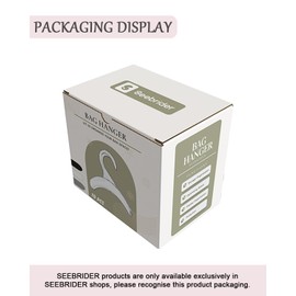 SEEBRIDER Purse Hanger Closet, Purse Holder for Closet Grey Backpack Hanger Hook for Organizer Storage Purses Tote Bag Backpacks Handbags(10 Pack)