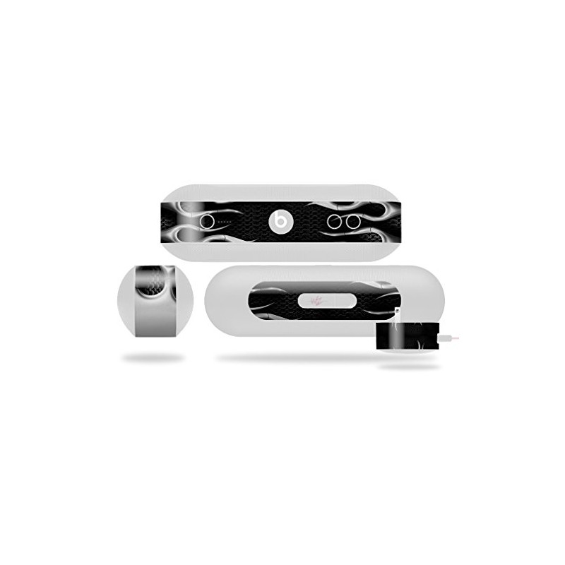Metal Flames Chrome Decal Style Skin - fits Beats Pill