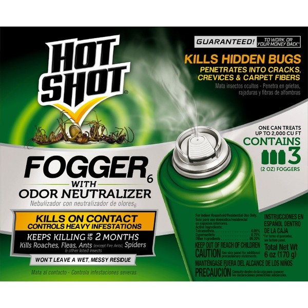 HOT SHOT Hot Shot Indoor Fogger With Odor Neutralizer, 2-Ounce,