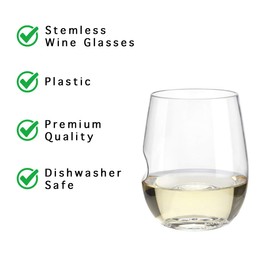 Govino 12 Ounce Dishwasher Safe Series Wine/Cocktail Glasses (Set of 2)