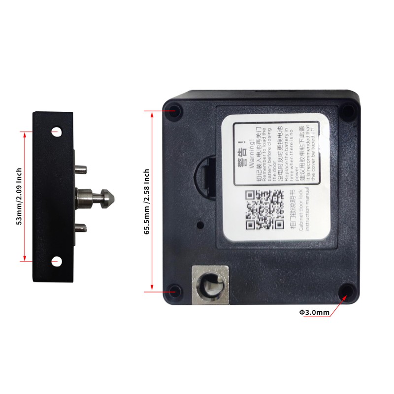 2 Pack RFID Cabinet Lock