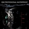 Waterproof Wristwatch Transparent Cover LED Luminous Wristwatch for Gentlemen Black
