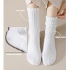 Fszsaa Crew Socks For Women Multipairs Cotton Cushioned Athletic Socks