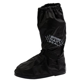 Oxford Rainseal Waterproof Motorcycle Overboots, Black, 41-43, Medium