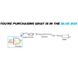 Exhaust Front Y-Pipe Compatible for 1998-2005 Subaru Impreza 2.5L | 1996-2005 Legacy 2.5L | 1998-2005 Forester 2.5L | 2000-2005 Outback 2.5L | Northeastern Exhaust | Includes Gaskets
