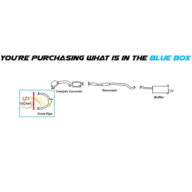 Exhaust Front Y-Pipe Compatible for 1998-2005 Subaru Impreza 2.5L |