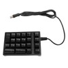 Mechanical Numeric Keypad Wired 21 Keys Blue Switch Color LED